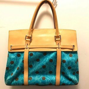 Tumi reversible purse - brown and blue